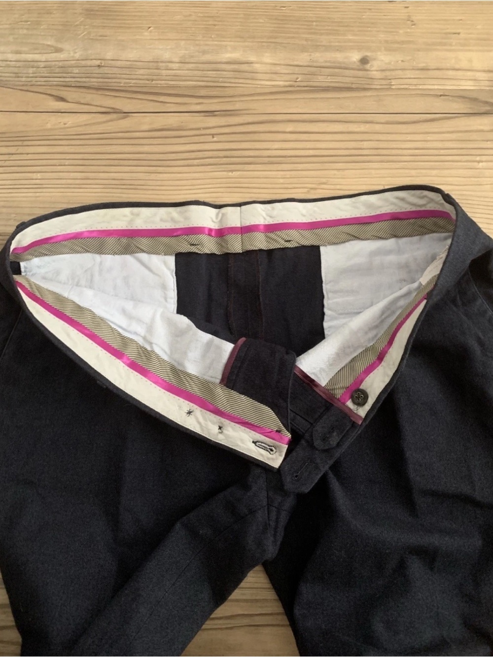 Authentic ETRO Italy Mens Pants US Size 42 (58 Italy) Navy Blue